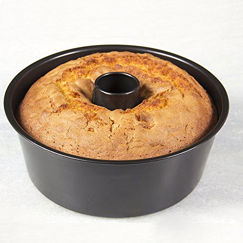 Non-Stick Angel Food Cake Pan 10 inch, Made of Heavy Duty Dark Grey  Aluminum for Home Kitchen