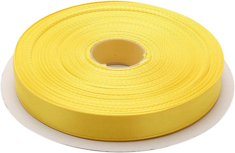 Topenca Supplies 50 Yards Double Face Solid Satin Ribbon Rolls