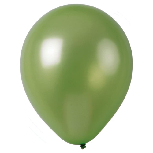 12" Solid Metallic Apple Green Latex Balloons 50-Pack Multiple Colors Available by Topenca Supplies Party